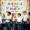 Back to School Bulletin Board Decorations Set – Pencil & Book Cutouts “Mistakes Are Proof You Are Trying” Motivational Classroom Decor with Borders & Adhesive Dots for Chalkboard, Door & Wall Display